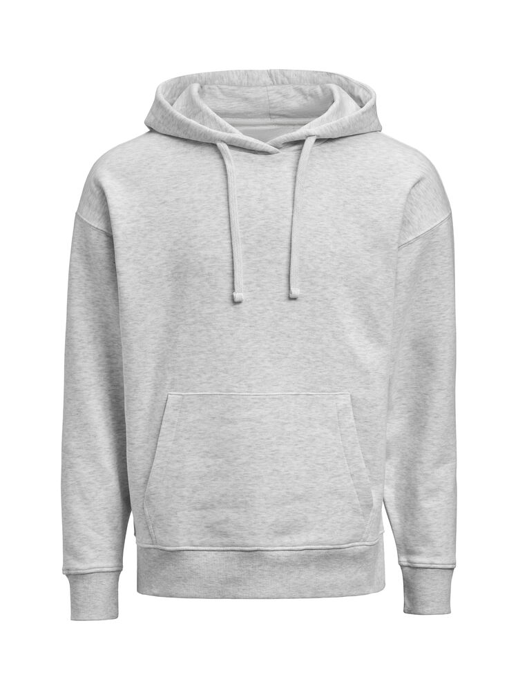 UM Hoodie (OCS-RCS) Loose Fit Unisex i ash grey melange