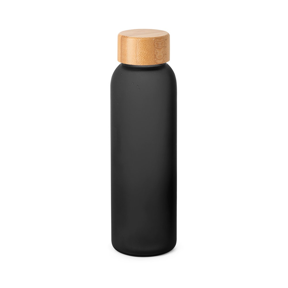 Lillard Glass. 520 ml frostad glasflaska i svart