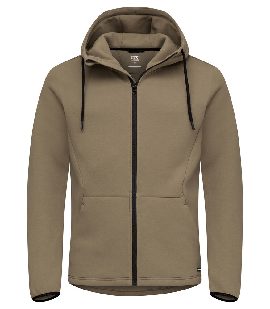 Pemberton Hood Full Zip Men i khaki