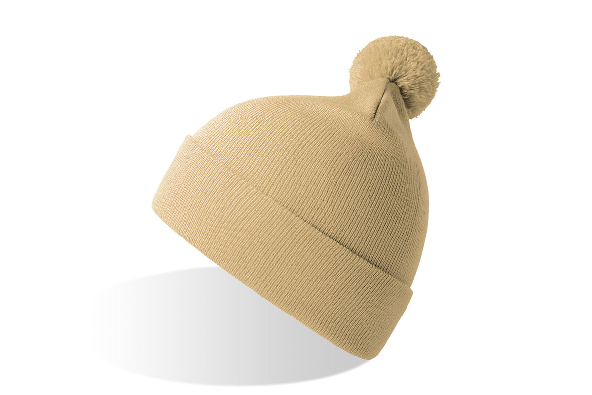 Wind-S With Pompom i beige