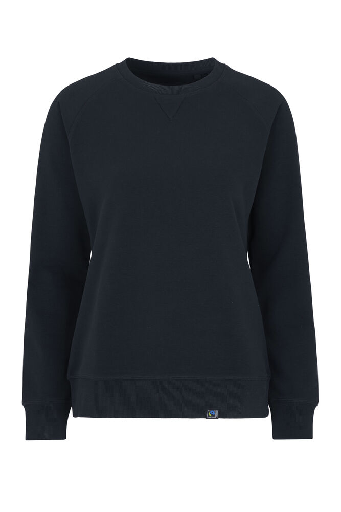 F. Terry Crew Neck Lady i marin