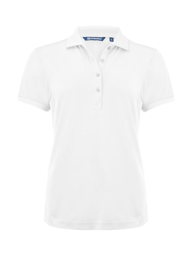 Virtue Polo Solid Women i vit
