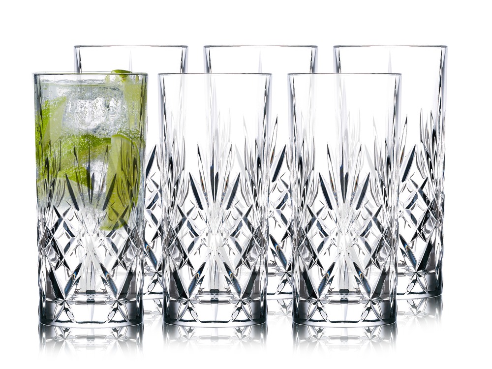 Lyngby Glas Krystal Highball 6 st Melodia